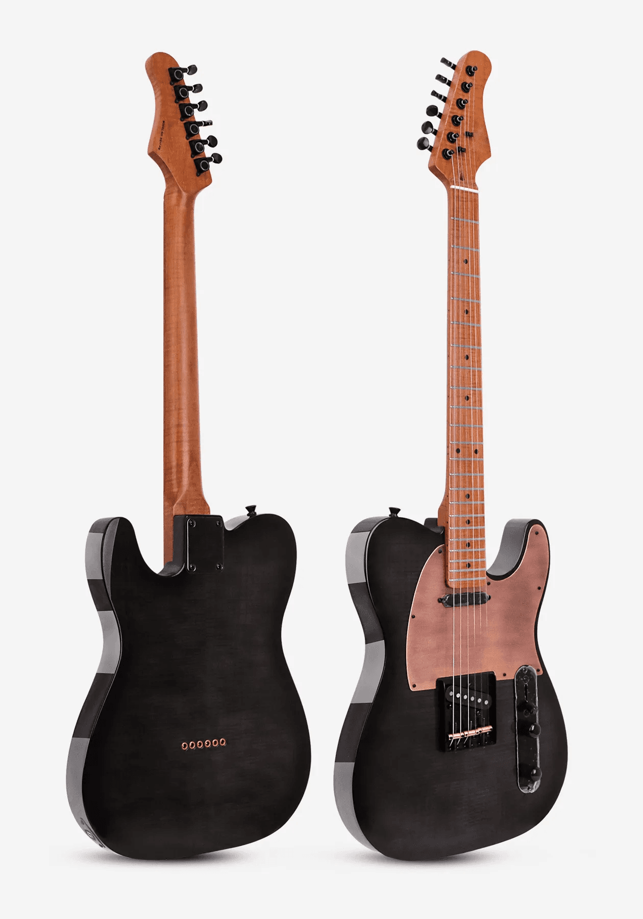 Flamed Maple Veneer TL Electric Guitar with Dual Alnico V Pickups - Image 2