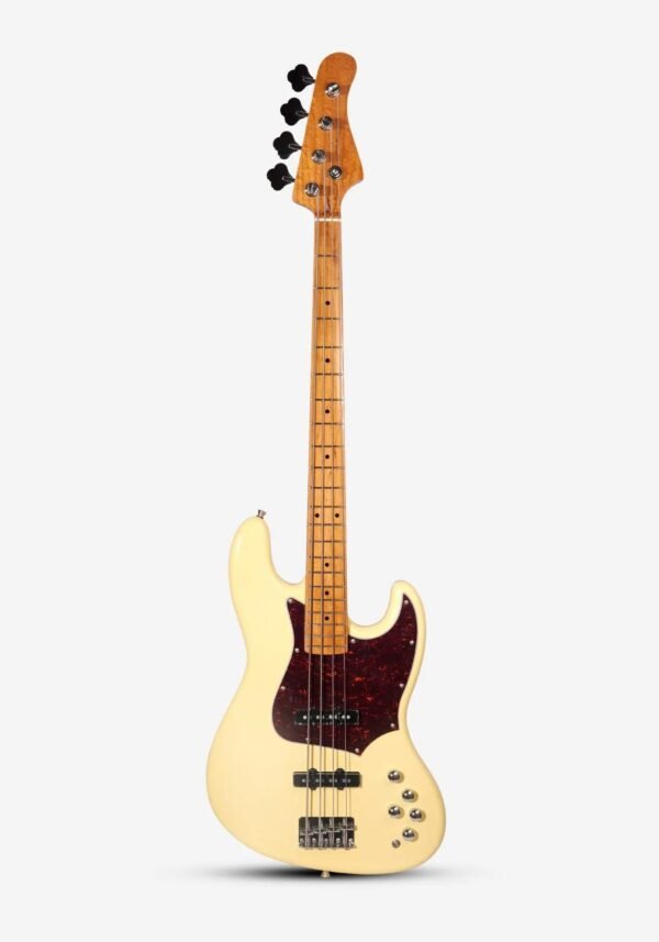 Poplar Body Round Fret Electric Bass with 3 way mid freq. selector
