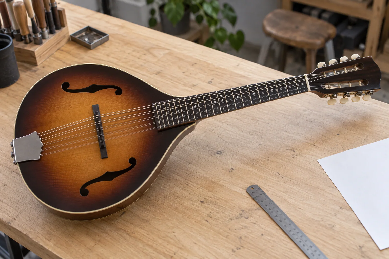 Illustrative mandolin sample reviewed against a construction specification