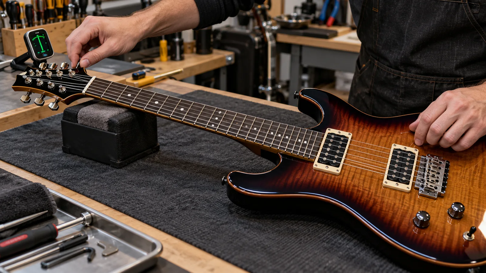 Illustrative electric guitar tuning stability specification review